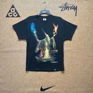 Rare Nike ACG Wizard Island T-Shirt Size Small Black